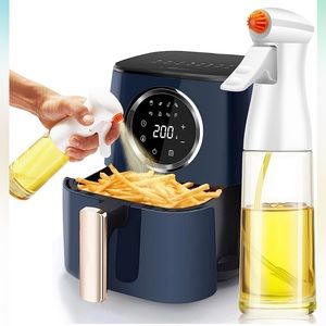 Oil Sprayer for Cooking, 200ml Glass Oil Spray Bottle for Kitchen